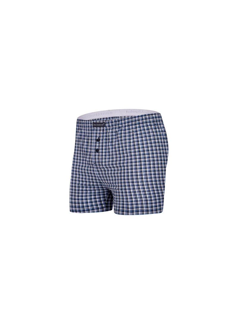 John Gladstone Men's Cotton Woven Boxer - Pack of 2 - Image 3
